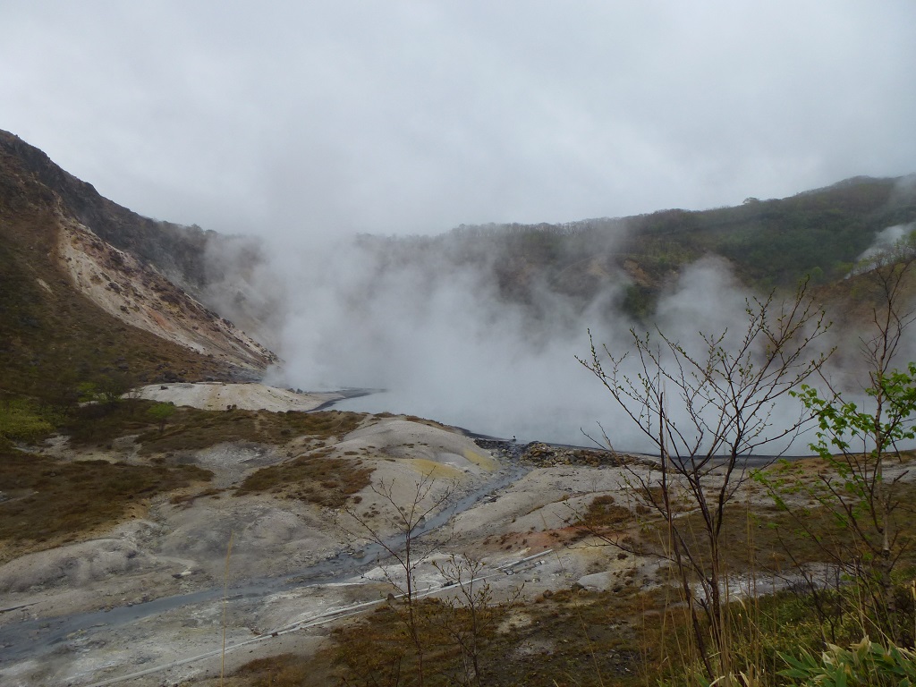 laghetto Oyunuma a Noboribetsu Onsen